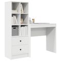 vidaXL Stôl Biela 125,5 x 40 x 127 cm 2 ks