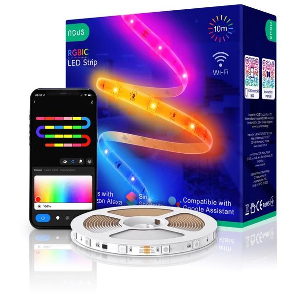 NOUS F5, SMART LED Pásik, RGB+IC, 24W, 10m