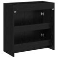 vidaXL Skriňa pod umývadlo do kúpeľne Čierny dub 78,5 x 37,5 x 81 cm