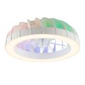 Modee LED okrúhle stropné svietidlo 30W RGB+3CCT 540mm, ventilátor, ovládač (ML-CLRGB-3CCT30W-F2W)