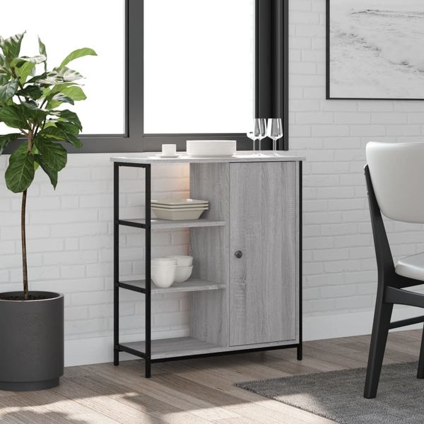 vidaXL Komoda sivá sonoma 70x30x80 cm kompozitné drevo
