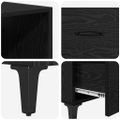 vidaXL Highboard Čierny dub 69,5 x 34 x 180 cm Kompozitné drevo