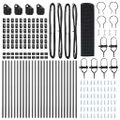 vidaXL Zváraná drôtená ohrada na upevnenie 50 x 0,4 m Sivá Sieťovina