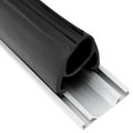 vidaXL Tesnenie garážových dverí Čierna 41 x 33 mm 4 m PVC