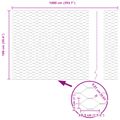 vidaXL Hexagonálny plot 1 x 10 m PVC Zelená