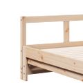 vidaXL Denná posteľ s matracom 90x200 cm masívna borovica