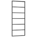 vidaXL Posuvné dvere s kovaním 76x205 cm ESG sklo a hliník