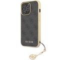 Puzdro Guess pre iPhone 14 Pro 6,7" GUHCP14XGF4GGR sivá HC PU 4G Charm