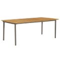 vidaXL 7-dielna záhradná jedálenská súprava polyratan antracitová