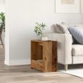 VidaXL Príručný stolík Old Wood 50x26x50 cm Engineered Wood