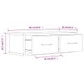vidaXL Nástenná skrinka sivý dub sonoma 60x26x18,5 cm spracované drevo