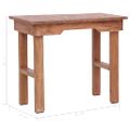 vidaXL Koncový stolík 70x35x60 cm mahagónový masív