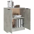 vidaXL Komoda betónová sivá 60x30x70 cm spracované drevo
