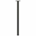 vidaXL Nohy ku konzolovému stolíku 4 ks antracitové 72-74 cm oceľové