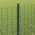 vidaXL Euro oplotenie s pilierom 10 x 0,8 m PVC potiahnutá oceľ Zelená
