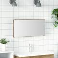 vidaXL Zrkadlo dub artisan 80 x 37 cm Sklo a inžinierske drevo