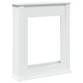 vidaXL Obloženie krbu biele 75x20x87,5 cm kompozitné drevo