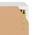 vidaXL Knižnica biela 60x27,5x59,5 cm drevotrieska