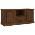 vidaXL TV skrinka hnedý dub 100x35,5x45 cm kompozitné drevo