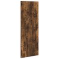 vidaXL Vešiak na stenu Nástenná montáž Dymová dub 30 x 1,5 x 80 cm