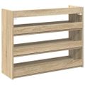 vidaXL Regál na topánky dub sonoma 80x25x62 cm spracované drevo