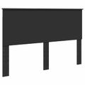 vidaXL Rám postele so zásuvkou Čierna 150 x 200 cm Inžinierske drevo