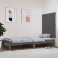 vidaXL Nástenné čelo postele sivé 82,5x3x90 cm masívna borovica