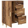 vidaXL Servírovacia skriňa Staré drevo 34 x 69.5 x 90 cm