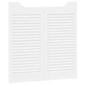 vidaXL Kladivové dvere 2 ks 80 x 40 cm Borovicový masív Biela
