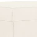 vidaXL Lavička krémová 100x35x41 cm umelá koža