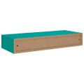 vidaXL Nástenná zásuvková polica modrá 60x23,5x10 cm MDF