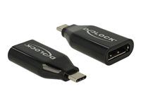 Video adaptér - USB-C (M) do DisplayPort (F) - DisplayPort (Alt Mode) - podpora 4K60 Hz (3840 x 2160) - čierna