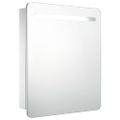 vidaXL LED kúpeľňová zrkadlová skrinka 68x9x80 cm
