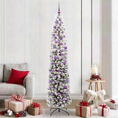vidaXL Umelý vianočný stromček Zelená 210 cm PVC, oceľ a plast