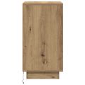 vidaXL Nočná skrinka s LED osvetlením Dub Artisan 38x34x65 cm