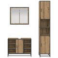 vidaXL Sada kúpeľňového nábytku 3 ks Remeselný dub 80 x 33 x 60 cm