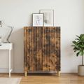 vidaXL Servírovacia skriňa Dymový dub 66 x 34,5 x 90 cm