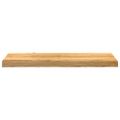 vidaXL Okenný parapet 2 ks svetlohnedá 80x25x2 cm dubový masív