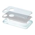 Glitter 3v1 case pre iPhone 7 / 8 / SE 2020 / SE 2022 strieborný