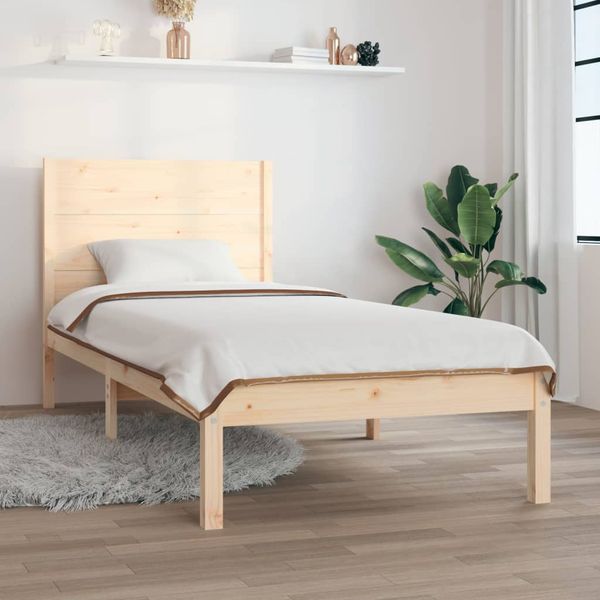vidaXL Posteľný rám, drevený masív 90x190 cm, jednolôžko