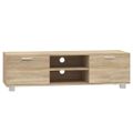 vidaXL TV skrinka dub sonoma 140x40,5x35 cm spracované drevo