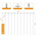 led curtain (300 led lamp) 3mx3m cold white