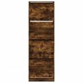 vidaXL Botník so 4 výklopnými zásuvkami dymový dub 60x34x187,5 cm