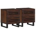 vidaXL Nočné stolíky 2 ks 40x34x46 cm masívne mangovníkové drevo