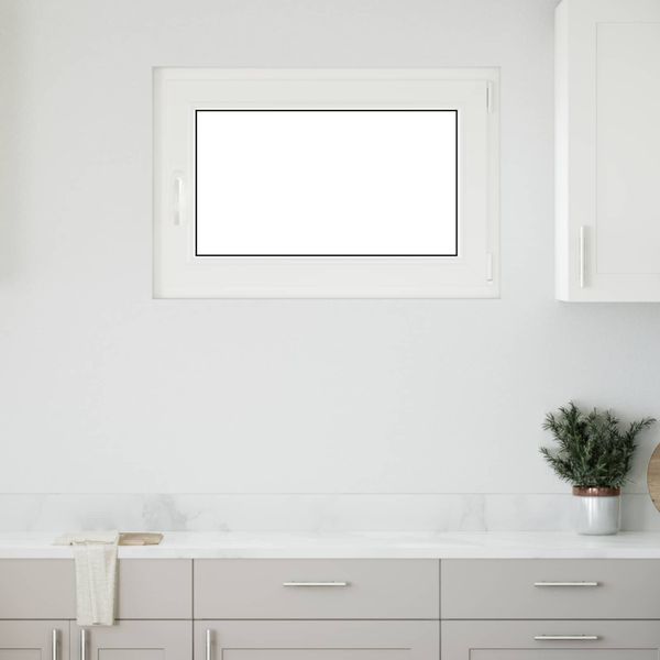 vidaXL Podkrovné okno RISOR 90 x 60 cm PVC a sklo Biela