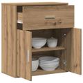 vidaXL Servírovacia skriňa Remeselný dub 60 x 31 x 70 cm