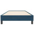 vidaXL Posteľný rám boxsping bez matracom tmavomodrý 80x220 cm zamat