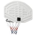 vidaXL Basketbalová doska biela 90x60x2 cm polyetén