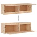 vidaXL Nástenné skrinky 2 ks 60x30x35 cm masívne borovicové drevo