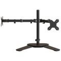 vidaXL Držiak na dva monitory čierny oceľový VESA 75/100 mm